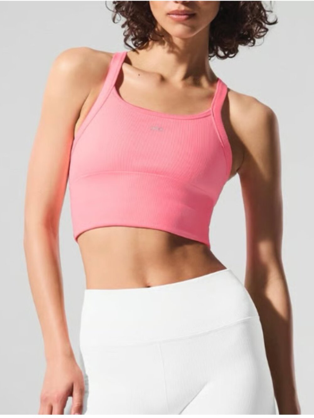 Alo Seamless Ribbed Favorite Bra Tank - Picture 2 of 8